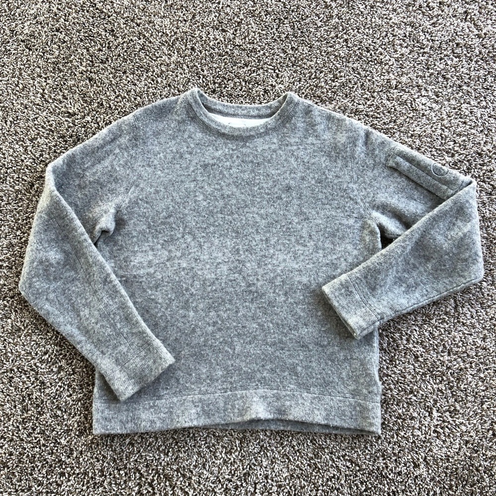 CP Company Wool Blend Sweater Size 46 Light Gray Crewneck Pullover Outdoors Hunt